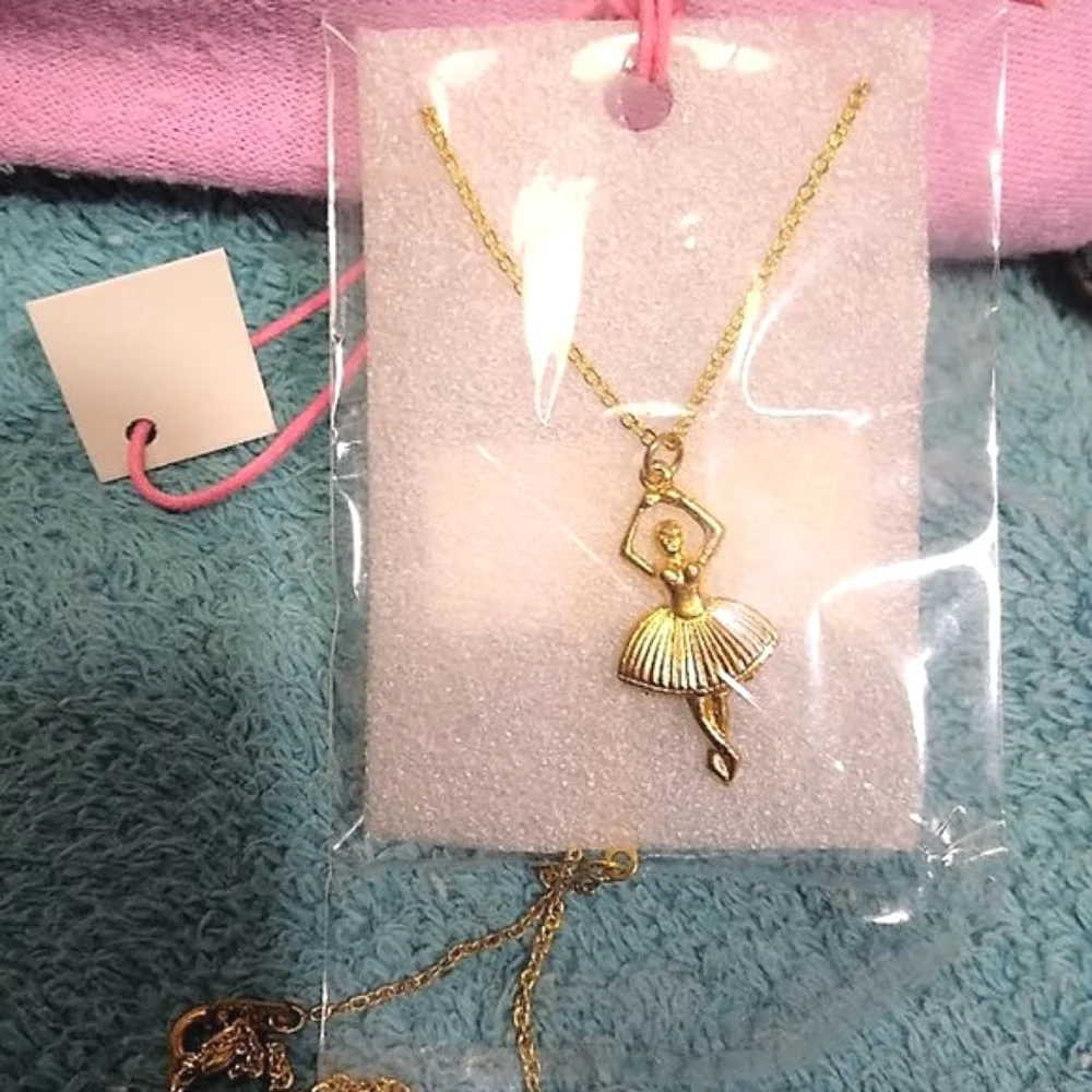 Ballet Shoes Earrings Ballerina Pendant Necklace Choice
